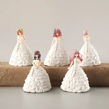 10 cm 5 ks Esenciálnej Quintuplets Anime Obrázok Ichika Nakano/Nino Nakano Svadba Akcie Obrázok Zber Model Bábiky Hračky
