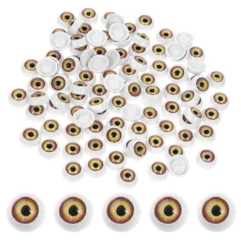 100 Ks Oči Plastové Oči Remesiel Kompaktný Dodávky Multi-function Dekor Falošný Bezpečnostné Vypchaté Zvieratá Bábkové Háčkovanie