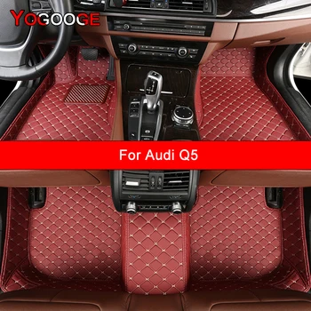 YOGOOGE Vlastné Auto Podlahové Rohože Pre Audi Q5 Auto Príslušenstvo Nohy Koberec