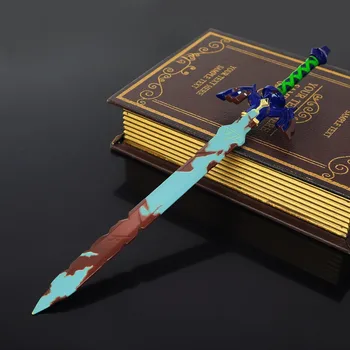 30 cm Master Sword Hrdzavé Štýl Legend of Zelda Zbraň Hra Periférne Kovové Katana Sword Model Keychains Hračky, Darčeky pre Chlapcov
