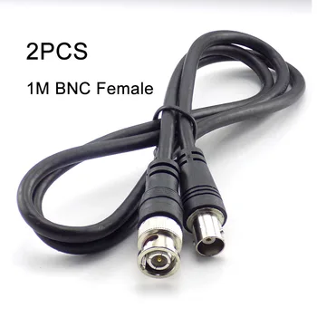 2 ks 1M BNC Female to Male Adaptér Kábel Pre CCTV Kamery BNC Konektor Predĺženie Koaxiálnych Line Kamery Príslušenstvo
