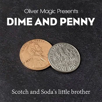 Dime a Penny Oliver Magický Trik zblízka Kúzla Ilúzie Magic Rekvizity Mince Zmiznúť Zobrazujú Etapy Magie Kúzelník Zábava