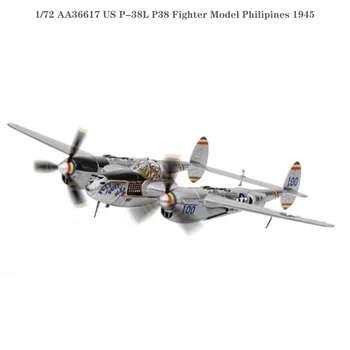 Jemné 1/72 AA36617 NÁS P-38L P38 Fighter Model Philipines, 1945 Zliatiny hotový výrobok kolekcie model