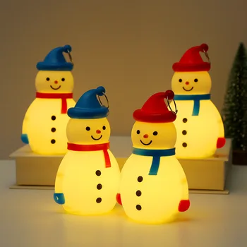 Luminiscenčné Prenosné Snehuliak Led Lampa Vianočné Dekorácie, detské Darčeky Miniatúrne dávať svetelné Dekorácie Prenosné