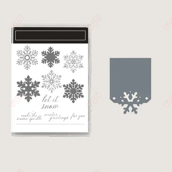 V zime snehové Vločky, Vianočné Rezanie Kovov Zomrie Pečiatky DIY Scrapbooking fotoalbum Dekorácie Razba Papiera Kariet