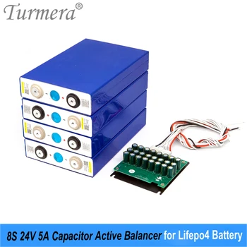 Turmera 8S 24V Aktívne Balancer Lifepo4 Batérie, Equalizer 5A na 3.2 V 50Ah 90Ah 100Ah 200Ah 280Ah 320Ah Slnečnej Sústavy Využitie Batérie