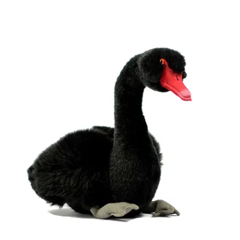 simulácie zvieracích 28 cm black swan Bábika hus plyšové hračky mäkká bábika baby hračky darček k narodeninám h2460