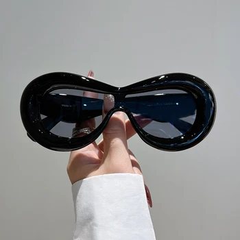 IN Nové v Oválne slnečné Okuliare pre Mužov, Ženy 2023 Módne Retro Dizajn Značky Odtiene Eyewears Žena Candy Farby Okuliare Slnečné Okuliare