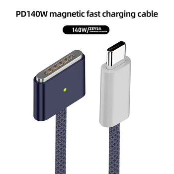 PD 140W Rýchle Nabíjanie Kábel Nabíjací Konvertor USB Typu C Na Magsafe 3 Kábel Kábel Adaptér Pre MacBook Air Pro A2442 A2485 A2681