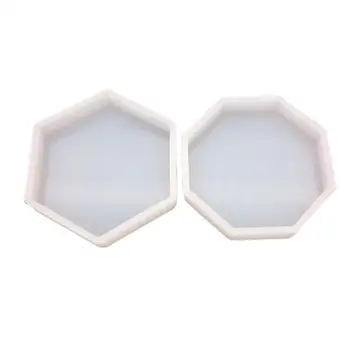 DIY Geometrie Crystal Epoxidové Živice Formy Veľké Kocky Hexagon Octagon Zrkadlo Bookends Silikónové Formy Aromaterapia Domov Plochy Dekor