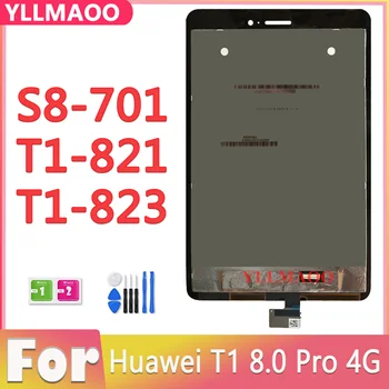 NOVÉ Testované Pre Huawei MediaPad T1 8.0 Pro 4G SS8-701 Dotykový Displej Lcd Displej Digitalizátorom. T1-821L T1-821W T1-823L T1-823W Montáž