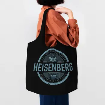 Kawaii Breaking Bad Nakupovanie Tote Bag Recyklácie Veľký Heisenberg Plátno Potraviny Shopper Tašky Cez Rameno, Kabelka
