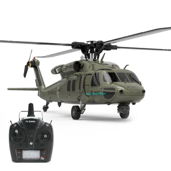 Profesionálne Striedavé UH60-Black Hawk RC Model Vrtuľník 1:47 6CH Flybarless Arobatic 6 G/3D Stunt Diaľkové Ovládanie Vrtuľníku