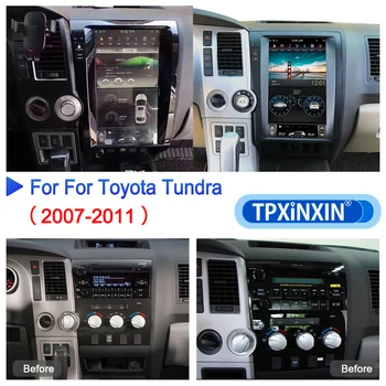 2 Din Android 11.0 8G+128 GB Pre Toyota Tundra Sequoia na roky 2007-2013 Radio Car Multimedia Player Auto Stereo GPS Navigácie Vedúci Jednotky