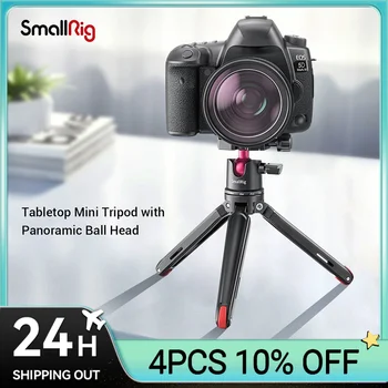 SmallRig Mini Statív pre Fotoaparát, Aktualizované Ploche Stolový Statív s Arca-Typ Kompatibilné QR Doska, 360° Hlavu a 1/4 Skrutky