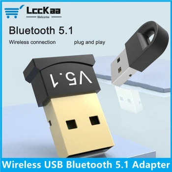 USB Adaptér Bluetooth Dongle Bluetooth 5.1 Vysielač, Prijímač pre PC Prenosný Bezdrôtový Reproduktor Audio Prijímač USB Vysielač