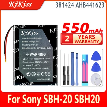 550mAh KiKiss li-Polymer Li-ion Batérie 381424 AHB441623 Pre Sony SBH-20 SBH20 Bezdrôtový Headset Batérie