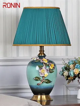 RONIN Moderné Stolové Lampy, Smalt Keramická Stolná LED Svetlo pre vnútorné Tvorivé Hotel Spálne Dekorácie