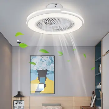 Moderné Stropné ventilátory S LED Svetlo Neviditeľné 3-Farebná Ventilátor Lampa 20
