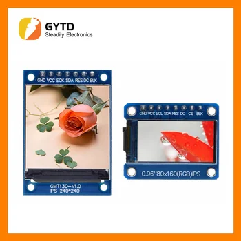 TZT TFT Displej, 0.96 / 1.3 palcový IPS 8P/7P SPI HD 65K Farebný LCD Modul ST7735 Jednotky IC 80*160 (Nie OLED) Pre Arduino