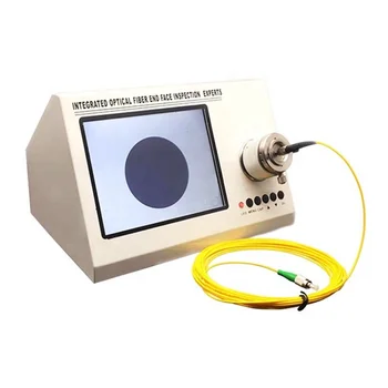 Vlákno Patch Kábel, Aby Vyrábať Zariadenia 8 Palcový Displej Integrované Vlákniny Konci Tvár Inšpekcie 200 X 400X Optický Mikroskop