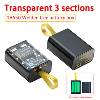 Prenosné 18650 Batérie, Nabíjačky Prípade DIY Power Bank Box Plnenie Prípade S LED Svetlom Batérie Nabíjací Výkon Banka Shell