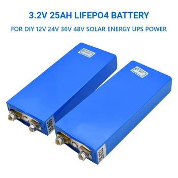 3.2 V 25Ah LiFePO4 Batérie Bunky 25000mAh Lítium Železa Fosfát Hlboké Cykly pre Diy 12V 24V 36V 48V Slnečnej Energie UPS Power