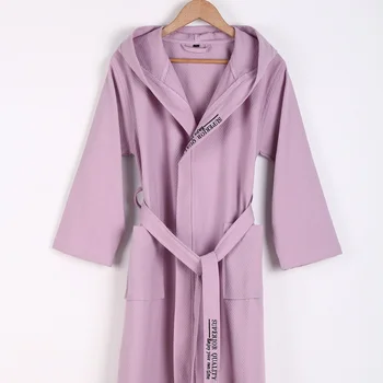 100%Čistej Bavlny materiál Nightgown župany župan Unisex Kapucňou pyžamo sauna oblečenie stebėtų Sleepwear absorpcia vody oblečenie pre voľný čas