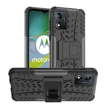 Pre Motorola Moto E13 puzdro pre Motorola Moto E13 Kryt Telefónu Heavy Duty Armor Ochranné Ťažké Späť Shell Coque Capa Fundas