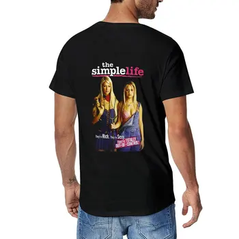Nový Jednoduchý Život - Paríž & Nicole T-Shirt t-shirts muž tees grafické tričko pánske bavlnené tričko