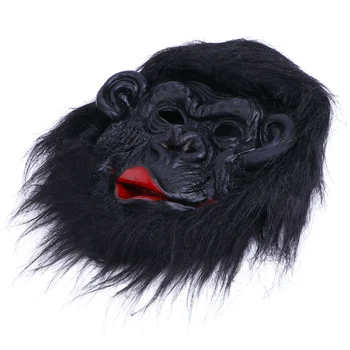 Gorila Maska Čiernou Obrubou Halloween Dekoratívne Výkon Tvár Strany Horor Hlavu