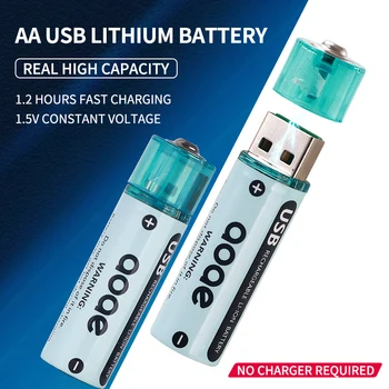 1.5 V aa nabíjateľné batérie 2700mWh USB lítiové batérie pre Diaľkové Ovládanie Myši Malý Ventilátor Elektrická Hračka pilas recargables aa
