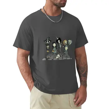 Burtons oz T-Shirt topy grafické tričko estetické oblečenie mens T-Shirts anime
