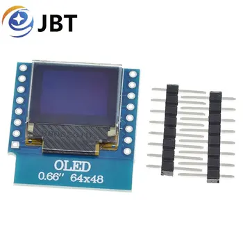 0.66 palcový OLED Displej Modul pre WEMOS D1 MINI ESP32 Modul Arduino AVR STM32 64x48 0.66