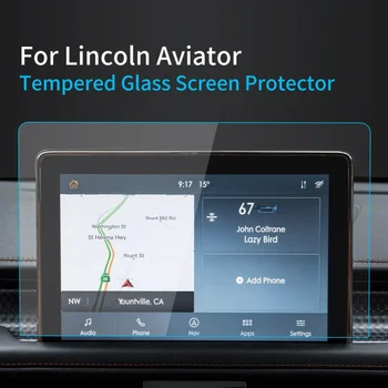Auto Samolepky Screen Protector Lincoln Letec 2023 Navigátora Zobrazenie Tvrdené Sklo Ochranné FilmCar Príslušenstvo ForVehicles