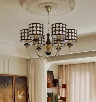 Popol obývacia izba luster, francúzsky ročník jedáleň čierna a biela spálňa lampy