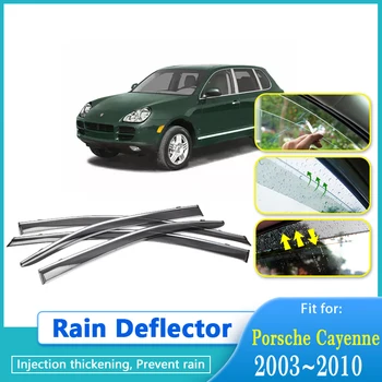 Okno Dážď Lamely Pre Porsche Cayenne E1 9PA 2002~2010 Dážď Clony proti oslneniu Deflektor Stráže Markízy, Prístrešky Odtiene Auto Príslušenstvo