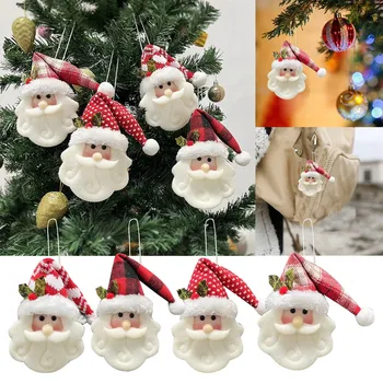 Cute Santa Domáce Dekorácie, Závesné Ozdoby Ručne Pletené Textílie Santa Prívesok Vianočný Strom Dekorácie Prívesok Darčeky L5