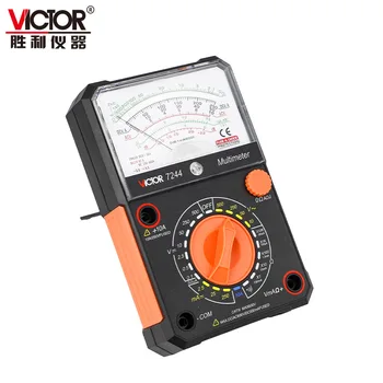 VICTOR 7244 Analógový Analógový Multimeter Prenosný MULTITESTER Elektrické Meter Ammeter Voltmeter Tester VC7244
