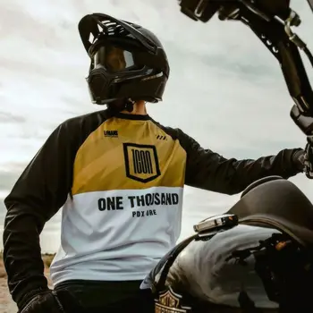 Cyklistické oblečenie tím moto motocross jersey mtb Enduo off road bmx mx dh zjazdové športové oblečenie s dlhým rukávom t-shirt muž