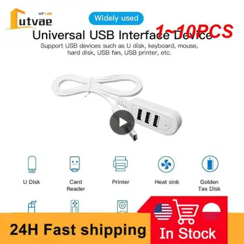 1~10PCS USB Predlžovací kábel Nabíjačky Line Hub Viac ako Splitter Nový Štýl 3 ROZBOČOVAČ USB Nabíjací Kábel Rýchle Nabíjanie USB Predlžovacie