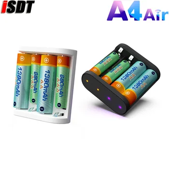 ISDT A4 Vzduchu 10W 1.5 DC Inteligentná Nabíjačka Pre batérie typu AA AAA 10500 12500 NiMH NiCd Li-lon LiFePO4 Batérie