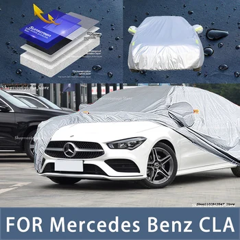 Pre Mercedes Benz CLA Vonkajšie Ochrany Full Auto Pokrýva Snehová pokrývka Slnečník Vodotesný, Prachotesný Exteriéru Auto príslušenstvo