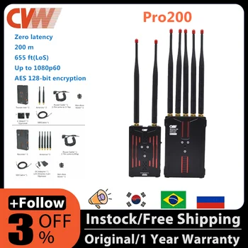 CVW Pro200 200m Bezdrôtového HD Video Prenosovej Sústavy a 5 ghz SDI HDMI-compatible1080P Multifunkčné obrázok Vysielač & Prijímač