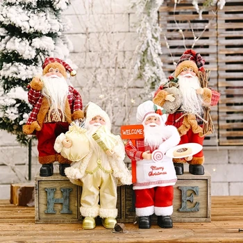 2023 Santa Claus Bábiky Vianočné Dekorácie pre Domov Vianočné Ozdoby Vianočné Darčeky pre Deti Natal Navidad Noel Nový Rok 2024