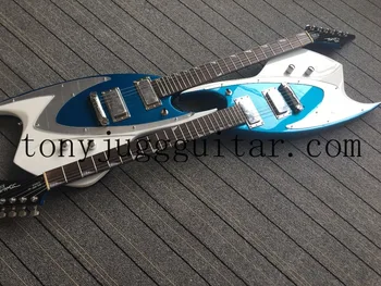Zriedkavé Shark BACKLND DIZAJN JBD 100 Series Metallic Blue Elektrická Gitara Zrkadlo Pickguard, Mini Kliešte, Zablokovanie Karty