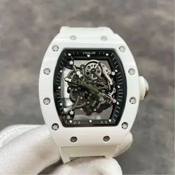 RM mužov openwork hlava tigra automatické quartz hodinky klasický štýl zliatiny plávanie športové módne bežné barel luxusné hodinky