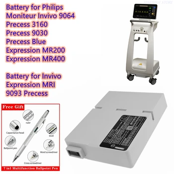 Lekárske Batérie M3964, 989803169491 pre Philips Moniteur Invivo 9064, Precess 3160, 9030,Precess Modrá, Výraz MR200, MR400