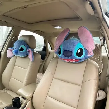 Anime Lilo&Stitch Cartoon Plyšové Hračky Steh Roztomilý Opierky Hlavy Plyšové Auto Krčný Vankúš Pásov Kryt Tvorivé Plyšové Auto Príslušenstvo