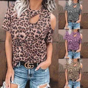 Ženské Vintage Leopard Grafické T-Shirt, Sexy Top, Retro, Vintage, Oversize, Estetické Streetwear, Letné